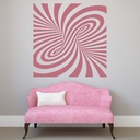 3d Illusion Stripe Retro Wall Sticker