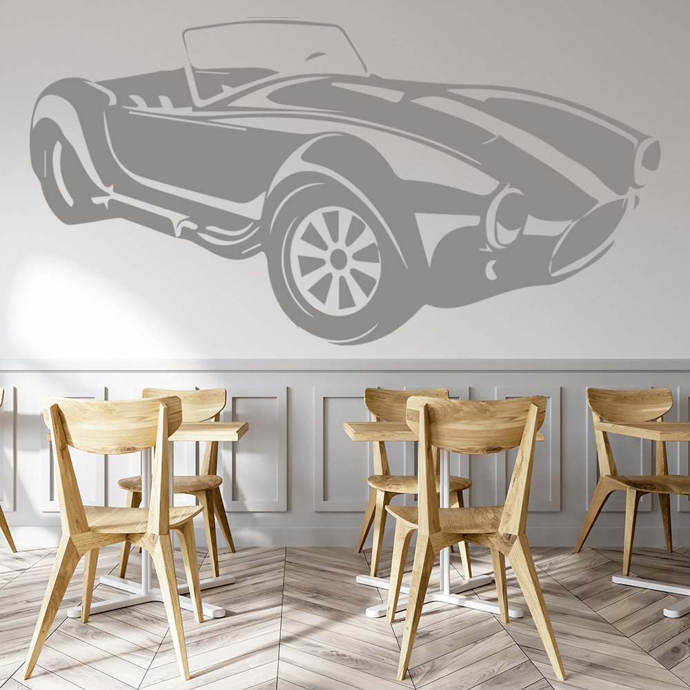 Ac Cobra Car Vintage Transport Wall Sticker