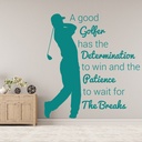 A good golfer Golf Quote Wall Sticker