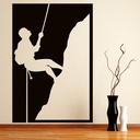 Abseiling Rock Climbing Wall Sticker