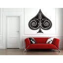 Ace Of Spades Card Games Wall Sticker - Mod1