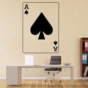 Ace Of Spades Card Games Wall Sticker - Mod2