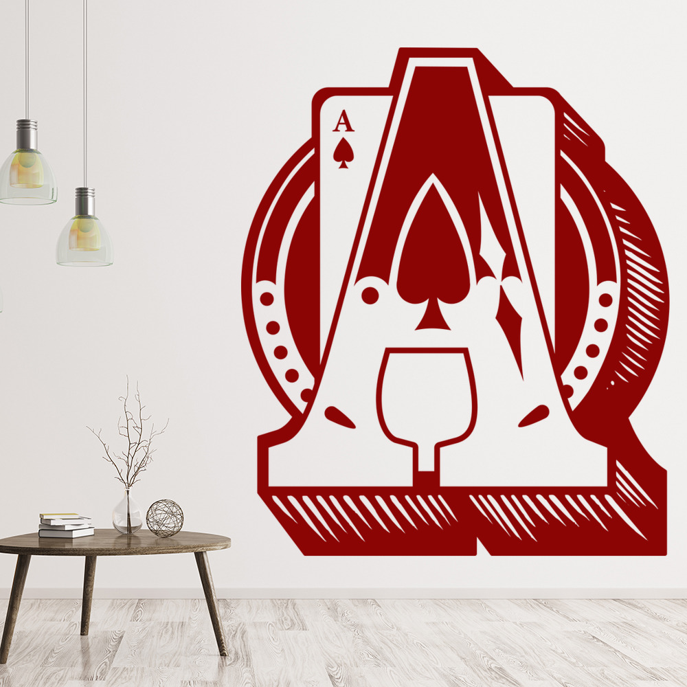 Ace Of Spades Design Card Game Wall Sticker