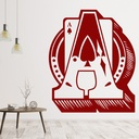 Ace Of Spades Design Card Game Wall Sticker