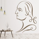 Adam Smith Banknote Historical Icon Wall Sticker