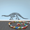 Alamosaurus Skeleton Dinosaur Bones Wall Sticker