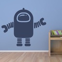 Alien Robot Spaceman UFO Wall Sticker