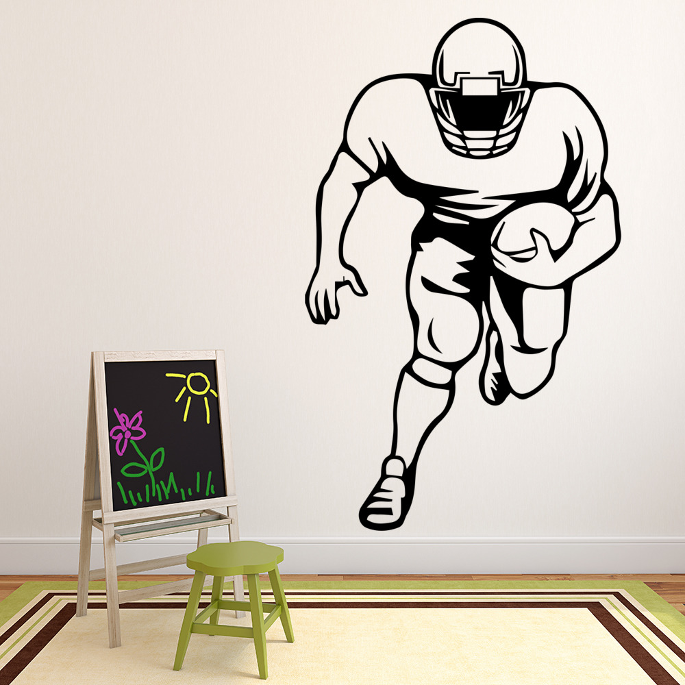 American Football Player Hobbies Sports Wall Sticker