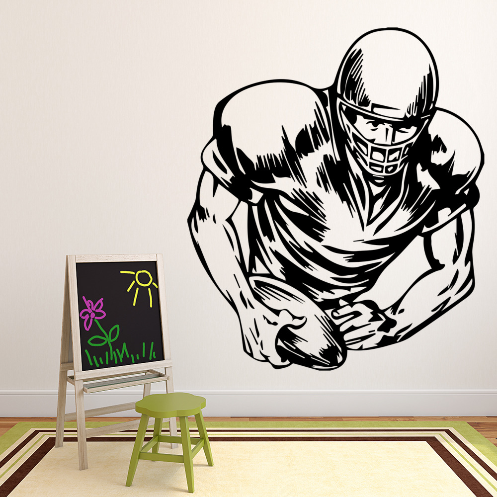 American Football Player Sports Hobbies Wall Sticker - Mod4