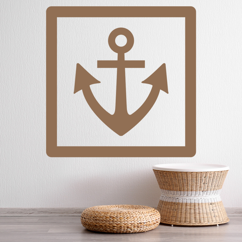 Anchor Badge Sailing Transport Wall Sticker