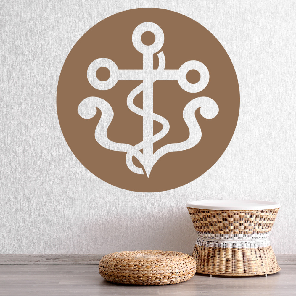 Anchor Rope Badge Ships Sailing Wall Sticker