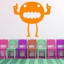 Angry Monster Scary Halloween Wall Sticker