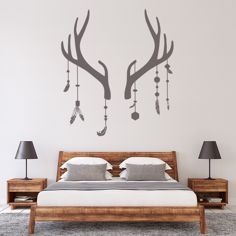 Antler Deer Dream Catcher Wall Sticker