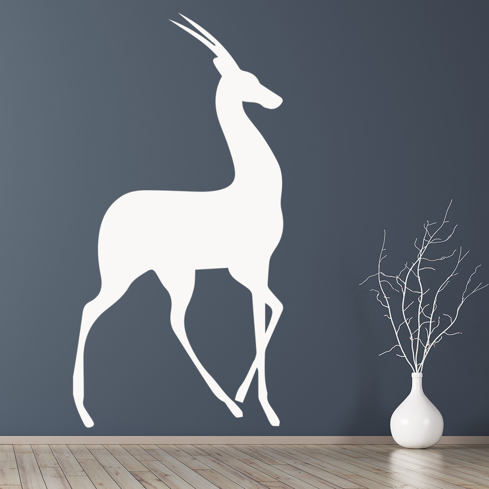 Antelope Silhouette Wild Animal Wall Sticker