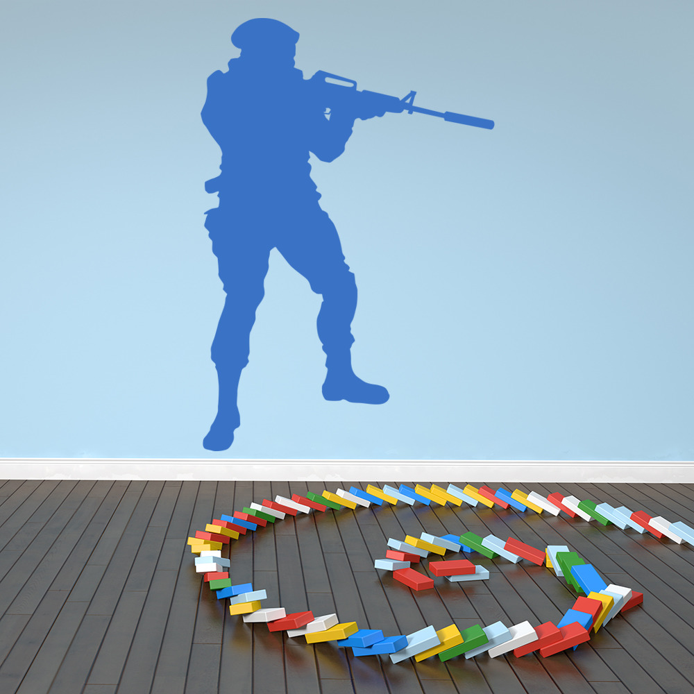 Army Soldier Wall Sticker - Mod7