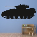 Army Tank Wall Sticker - Mod9