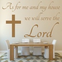 As For Me And My House Bible Verse Wall Sticker