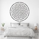 Aztec Circle Decorative Headboard Wall Sticker