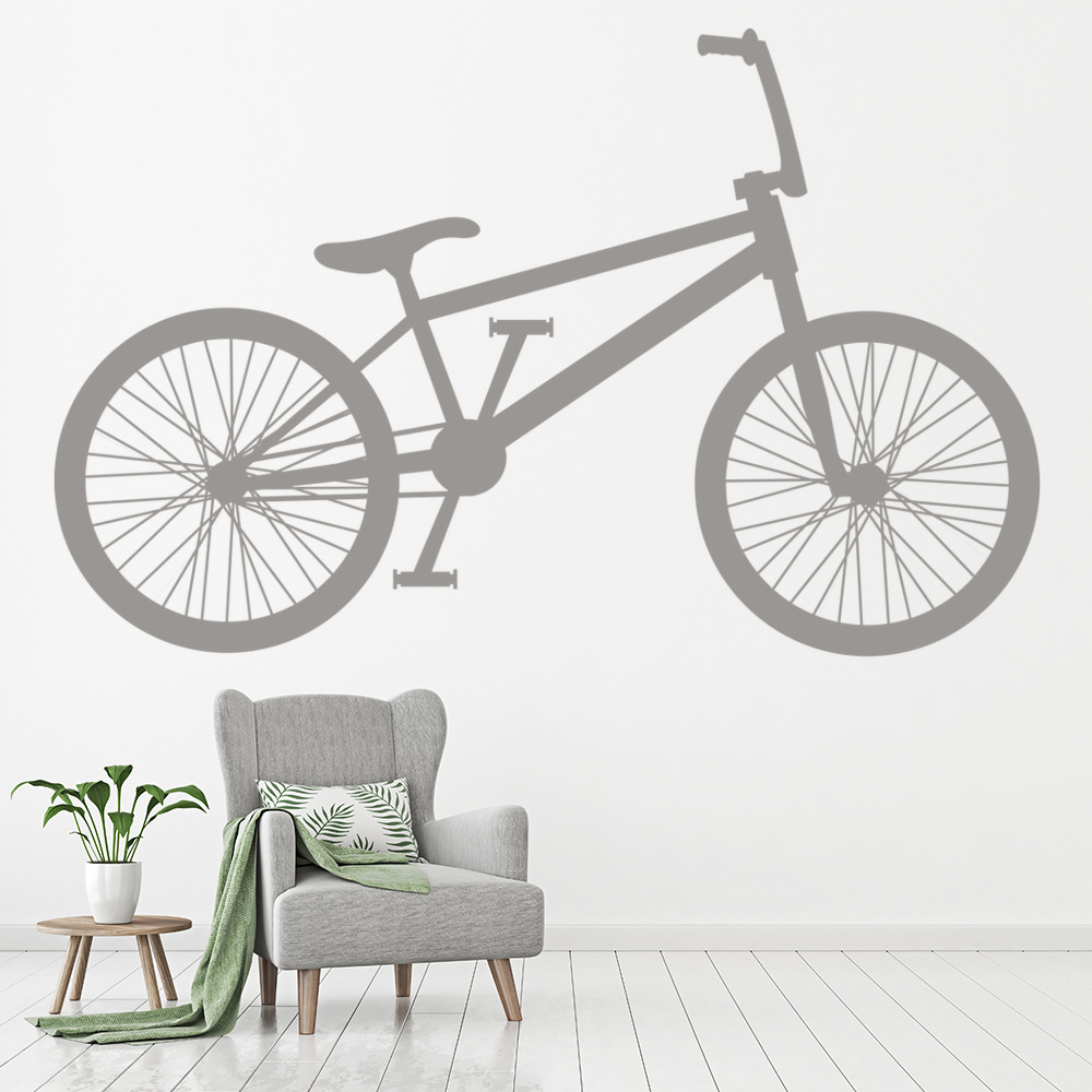 BMX Bike Silhouette Cycling Sports Wall Sticker