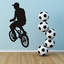 BMX Rider Stunt Bike Wall Sticker