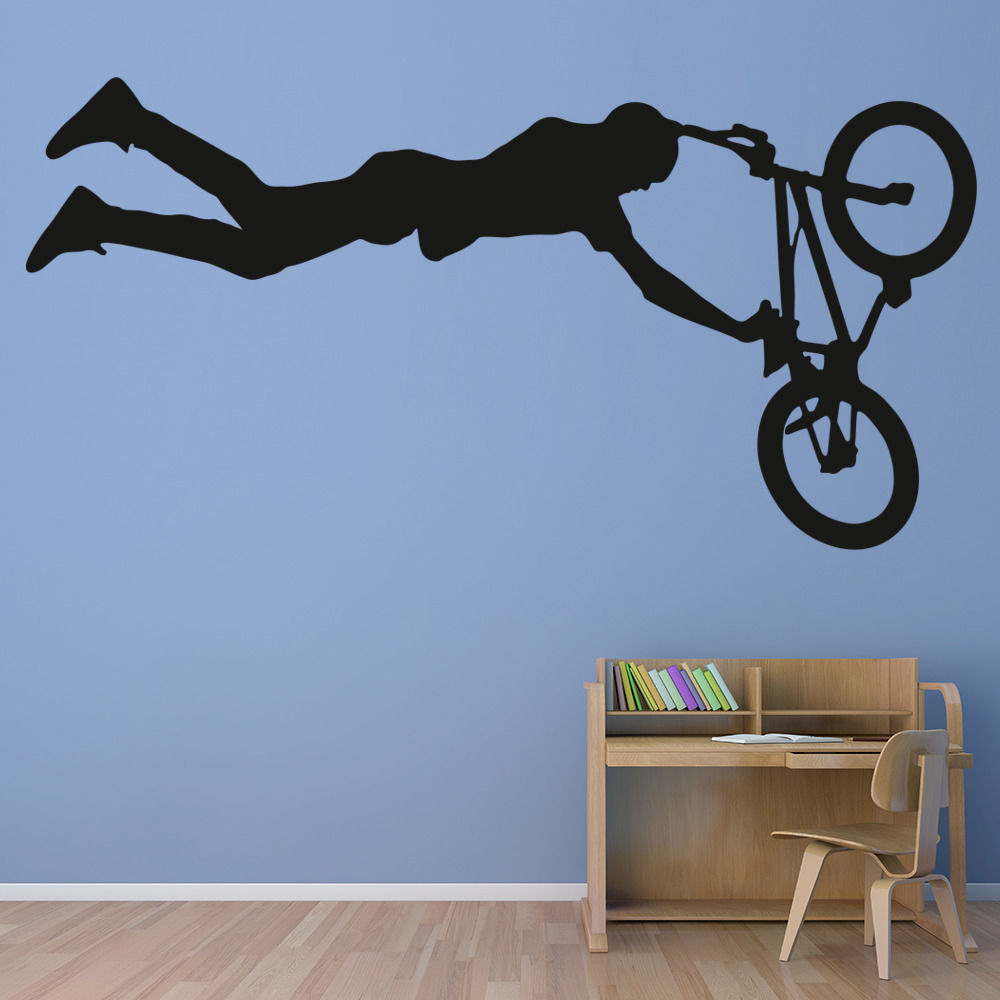 BMX Stunt Bike Cyclist Sport Wall Sticker
