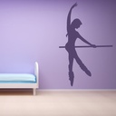 Ballerina Dance Ballet Pole Wall Sticker