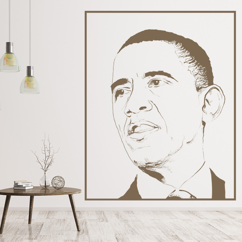 Barack Obama President USA Icon Wall Sticker