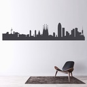 Barcelona City Skyline Spain Wall Sticker