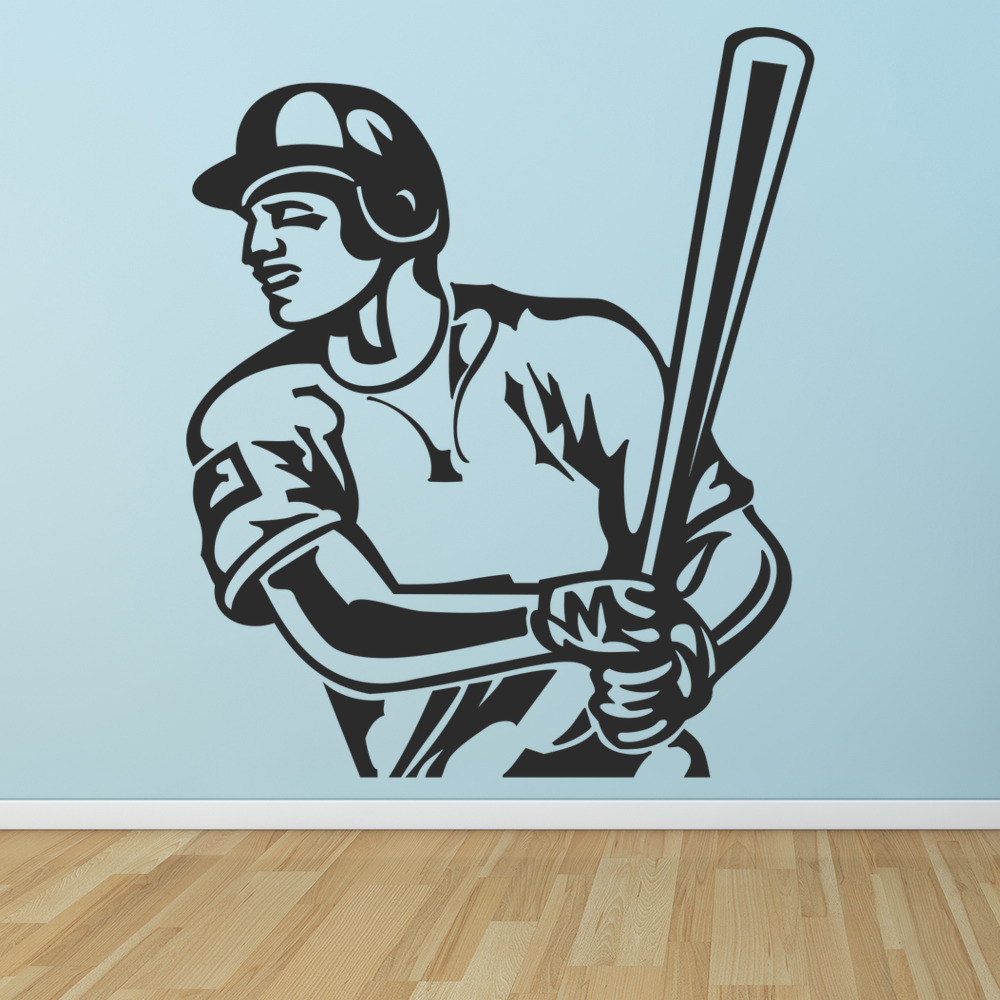 Baseball Batsman Sports Wall Sticker