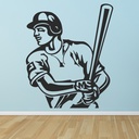 Baseball Batsman Sports Wall Sticker