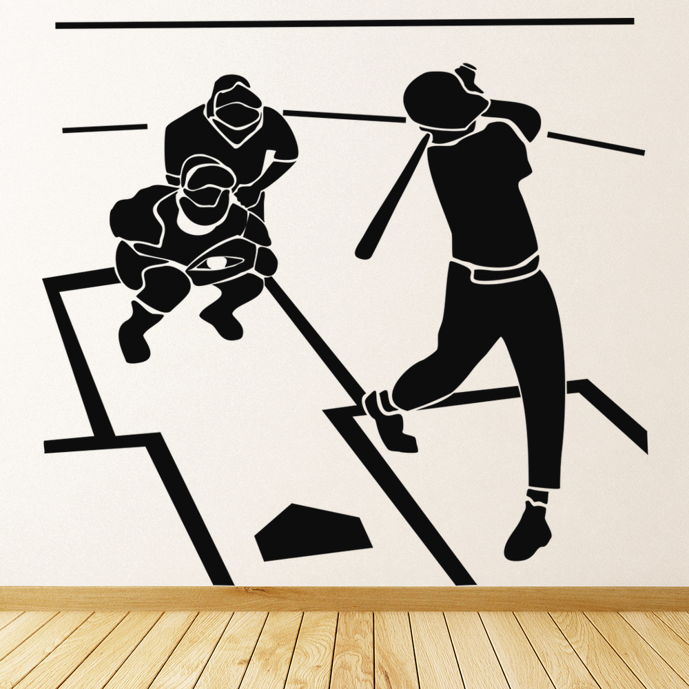 Baseball Game American Sports Wall Sticker