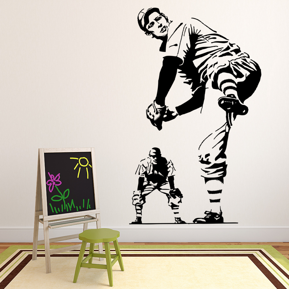 Baseball Games Sports Wall Sticker