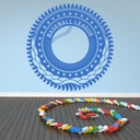 Baseball League Badge Sports Wall Sticker