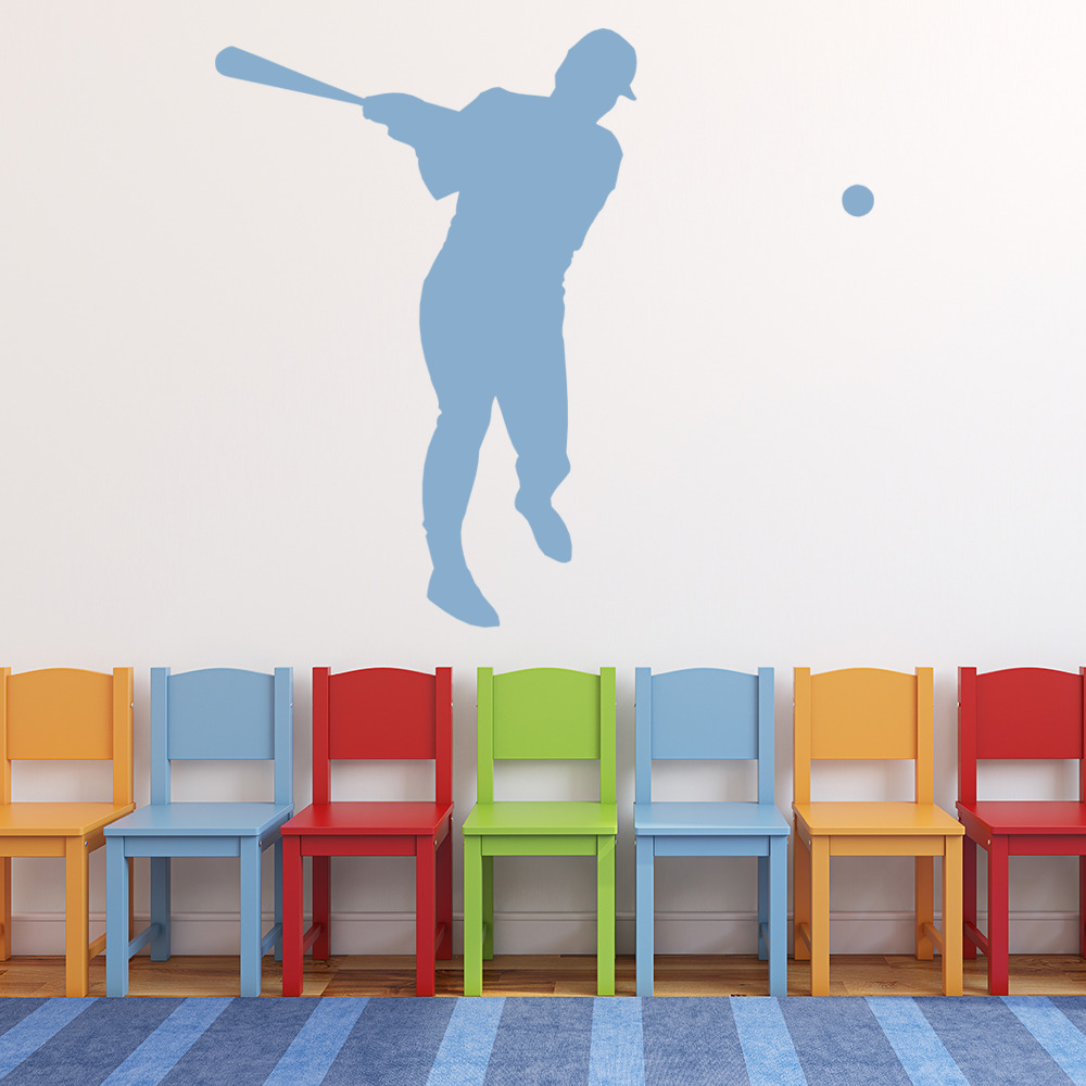 Baseball Player Sports Games Wall Sticker - Mod5