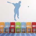 Baseball Player Sports Games Wall Sticker - Mod5