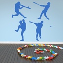 Baseball Set American Sport Wall Sticker Pack