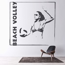 Beach Volleyball Female Sports Wall Sticker