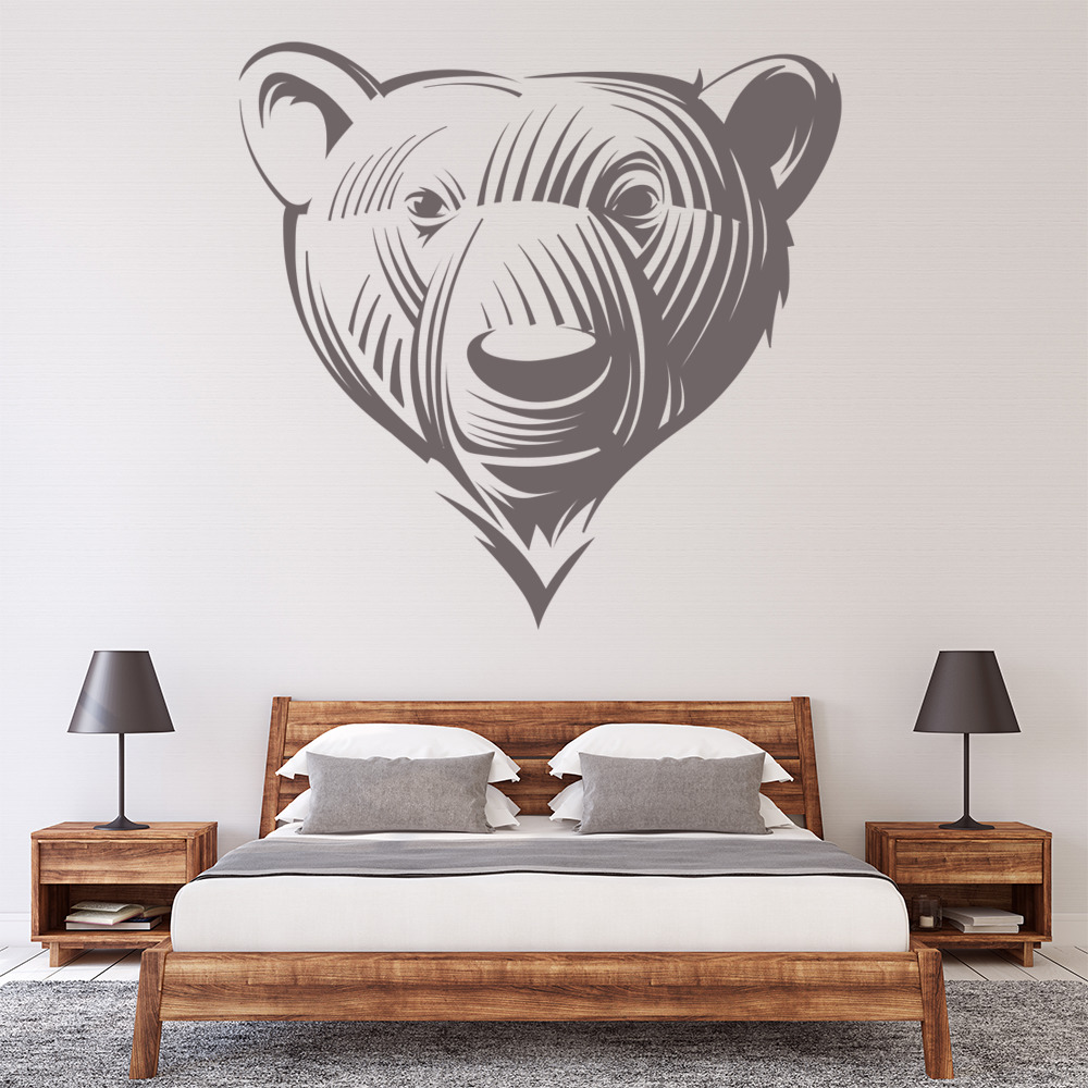 Bear Portrait Wild Animals Wall Sticker