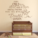 Beautiful Garden Nursery Quote Wall Sticker
