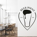 Beer Point Alcohol Quote Wall Sticker