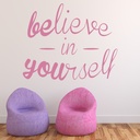 Believe In Yourself Inspirational Quote Wall Sticker - Mod9