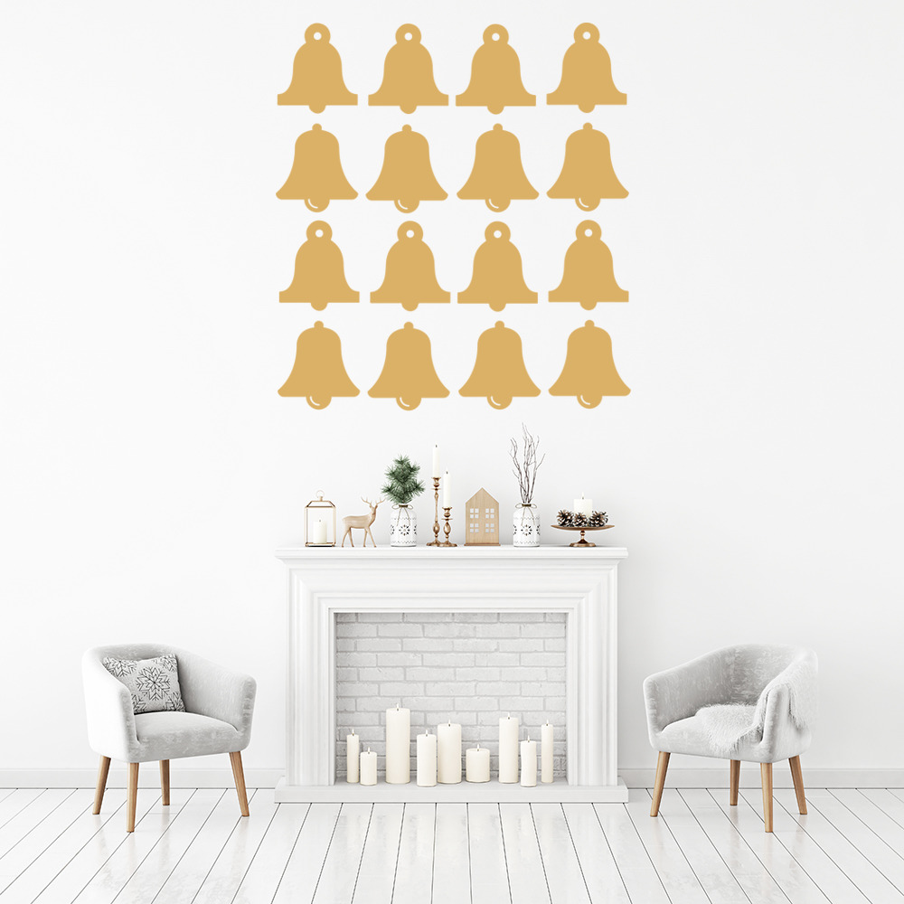 Bells Christmas Wall Sticker Set
