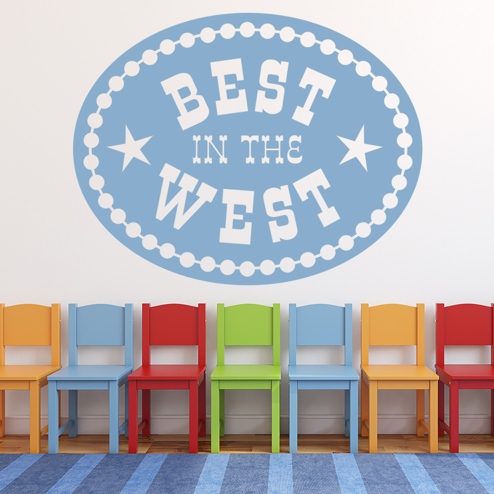 Best In The West Cowboy Wall Sticker