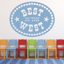Best In The West Cowboy Wall Sticker