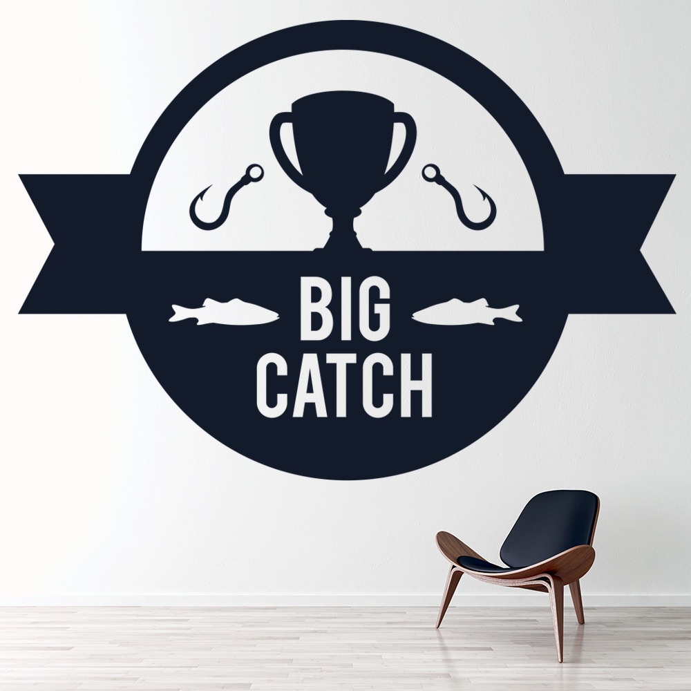 Big Catch Fishing Wall Sticker