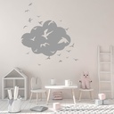 Birds Clouds Wall Sticker
