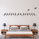 Birds On A Wire Wall Sticker