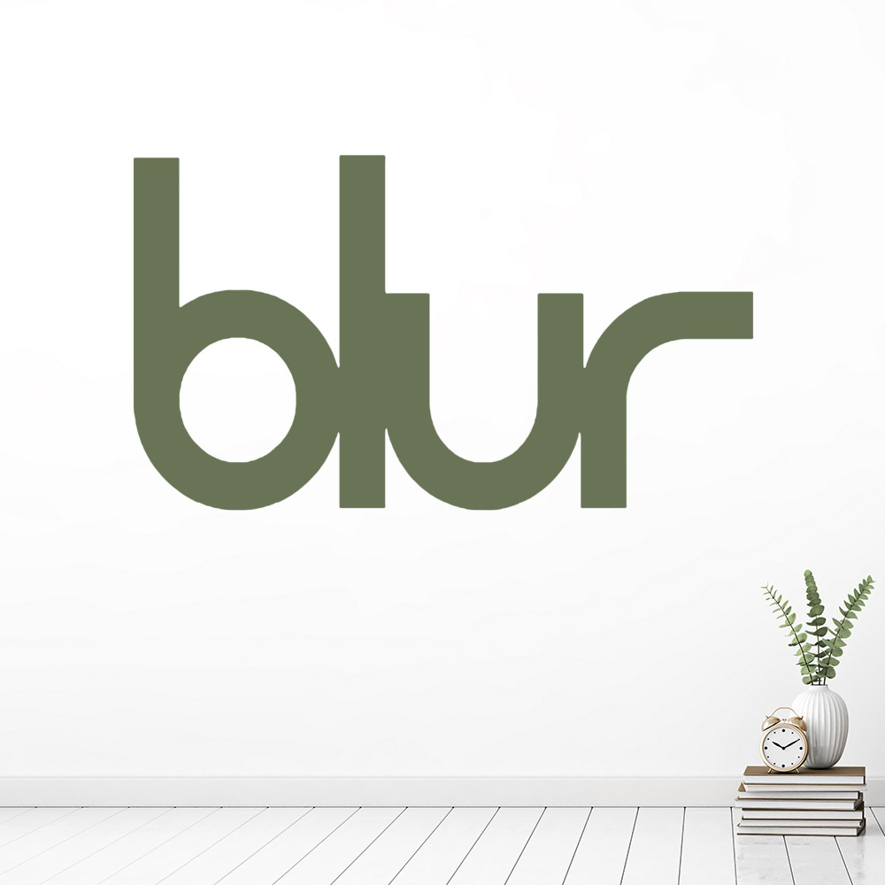 Blur Band Logo Wall Sticker