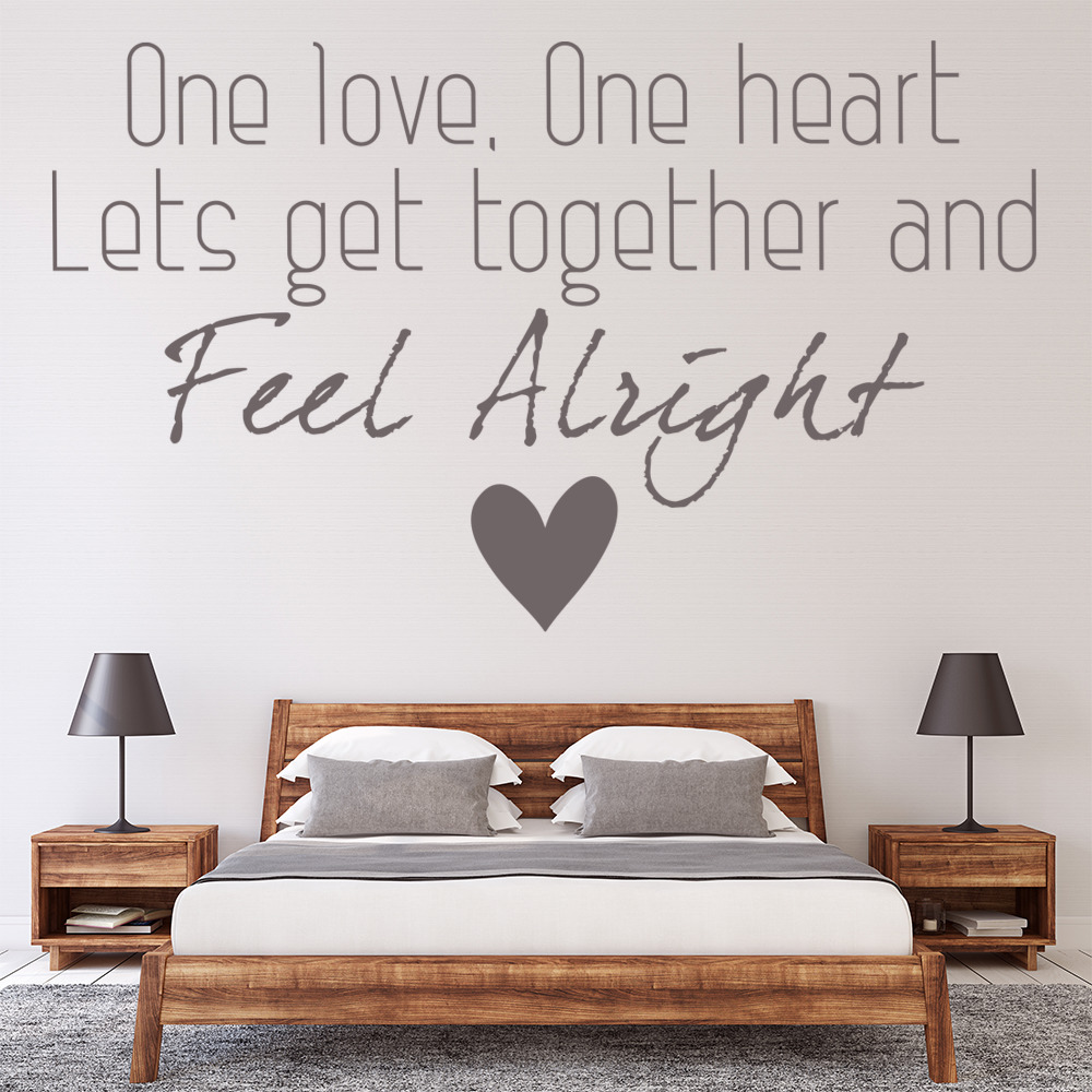 Bob Marley Love Quote Wall Sticker
