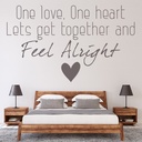 Bob Marley Love Quote Wall Sticker